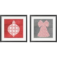 Framed 'Nordic Holiday 2 Piece Framed Art Print Set' border=