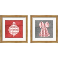 Framed 'Nordic Holiday 2 Piece Framed Art Print Set' border=