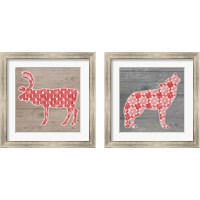 Framed 'Nordic Holiday 2 Piece Framed Art Print Set' border=