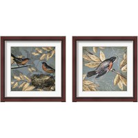 Framed 'Songbird Fable  2 Piece Framed Art Print Set' border=