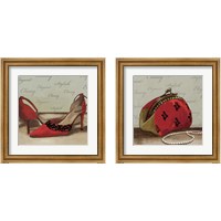 Framed 'Sassy Fashion 2 Piece Framed Art Print Set' border=