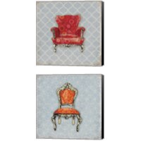 Framed 'Bergere  2 Piece Canvas Print Set' border=