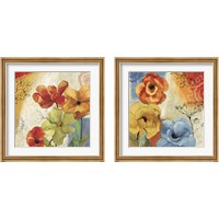 Framed 'Tangerine Dreams 2 Piece Framed Art Print Set' border=