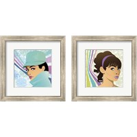 Framed 'Hello  2 Piece Framed Art Print Set' border=