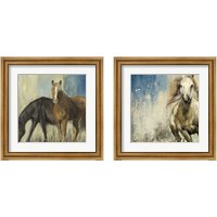 Framed 'Horses 2 Piece Framed Art Print Set' border=