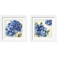 Framed 'Hampton Hydrangea 2 Piece Framed Art Print Set' border=