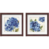 Framed 'Hampton Hydrangea 2 Piece Framed Art Print Set' border=