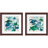 Framed 'Leatherback  2 Piece Framed Art Print Set' border=