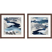 Framed 'Whale Watching 2 Piece Framed Art Print Set' border=