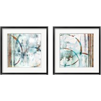 Framed 'Seafoam  2 Piece Framed Art Print Set' border=