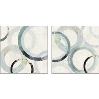 Framed 'Pale Blues 2 Piece Art Print Set' border=