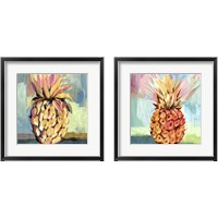 Framed 'Pineapple 2 Piece Framed Art Print Set' border=