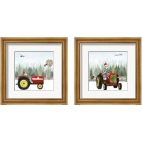 Framed 'Country Santa 2 Piece Framed Art Print Set' border=