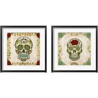 Framed 'Day of the Dead 2 Piece Framed Art Print Set' border=