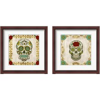 Framed 'Day of the Dead 2 Piece Framed Art Print Set' border=