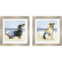 Framed 'Hot Dog 2 Piece Framed Art Print Set' border=