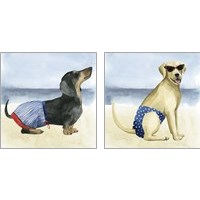 Framed 'Hot Dog 2 Piece Art Print Set' border=