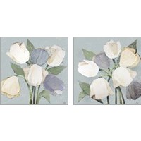 Framed 'French Tulips 2 Piece Art Print Set' border=