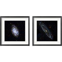 Framed 'Space Photography 2 Piece Framed Art Print Set' border=