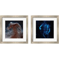 Framed 'Space Photography 2 Piece Framed Art Print Set' border=