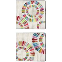 Framed 'Fun Rings 2 Piece Canvas Print Set' border=