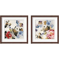 Framed 'French Flower 2 Piece Framed Art Print Set' border=