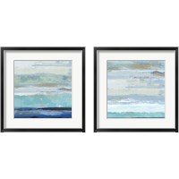 Framed 'Sea Shore 2 Piece Framed Art Print Set' border=