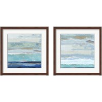 Framed 'Sea Shore 2 Piece Framed Art Print Set' border=