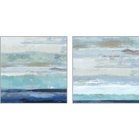 Framed 'Sea Shore 2 Piece Art Print Set' border=