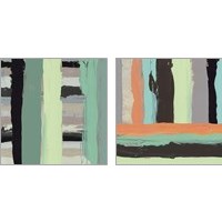 Framed 'Alt Stripes 2 Piece Art Print Set' border=