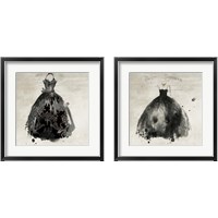 Framed 'Black Dress 2 Piece Framed Art Print Set' border=