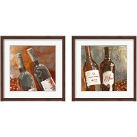 Framed 'Red Wine 2 Piece Framed Art Print Set' border=