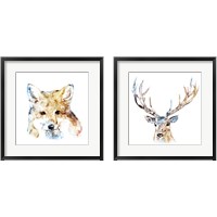 Framed 'Watercolour Wildlife 2 Piece Framed Art Print Set' border=