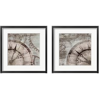 Framed 'Tick Tock 2 Piece Framed Art Print Set' border=