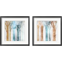 Framed 'Dancing Trees 2 Piece Framed Art Print Set' border=