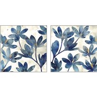 Framed 'Veranda Blue 2 Piece Art Print Set' border=