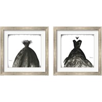 Framed 'Black Dress 2 Piece Framed Art Print Set' border=