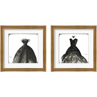 Framed 'Black Dress 2 Piece Framed Art Print Set' border=