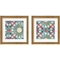 Framed 'Folky  2 Piece Framed Art Print Set' border=