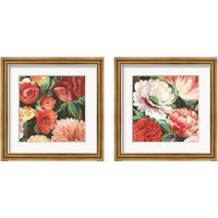 Framed 'Lavish Blooms 2 Piece Framed Art Print Set' border=