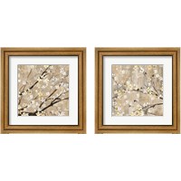 Framed 'Pearls in Bloom 2 Piece Framed Art Print Set' border=