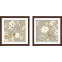 Framed 'Paradise Magnolia 2 Piece Framed Art Print Set' border=