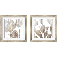 Framed 'Marble Foliage 2 Piece Framed Art Print Set' border=