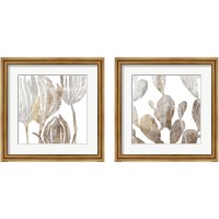 Framed 'Marble Foliage 2 Piece Framed Art Print Set' border=