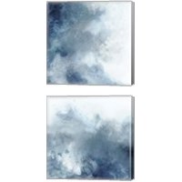 Framed 'Watercolor Stain 2 Piece Canvas Print Set' border=