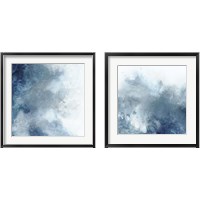 Framed 'Watercolor Stain 2 Piece Framed Art Print Set' border=