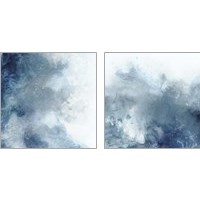 Framed 'Watercolor Stain 2 Piece Art Print Set' border=