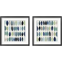 Framed 'Leaf Abstract 2 Piece Framed Art Print Set' border=