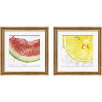 Framed 'Fruit 2 Piece Framed Art Print Set' border=