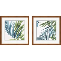 Framed 'Palm Leaves 2 Piece Framed Art Print Set' border=